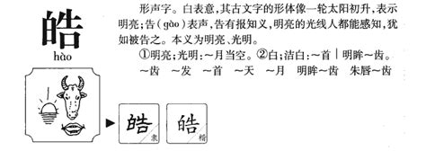 皓意思名字|皓字取名男孩有寓意